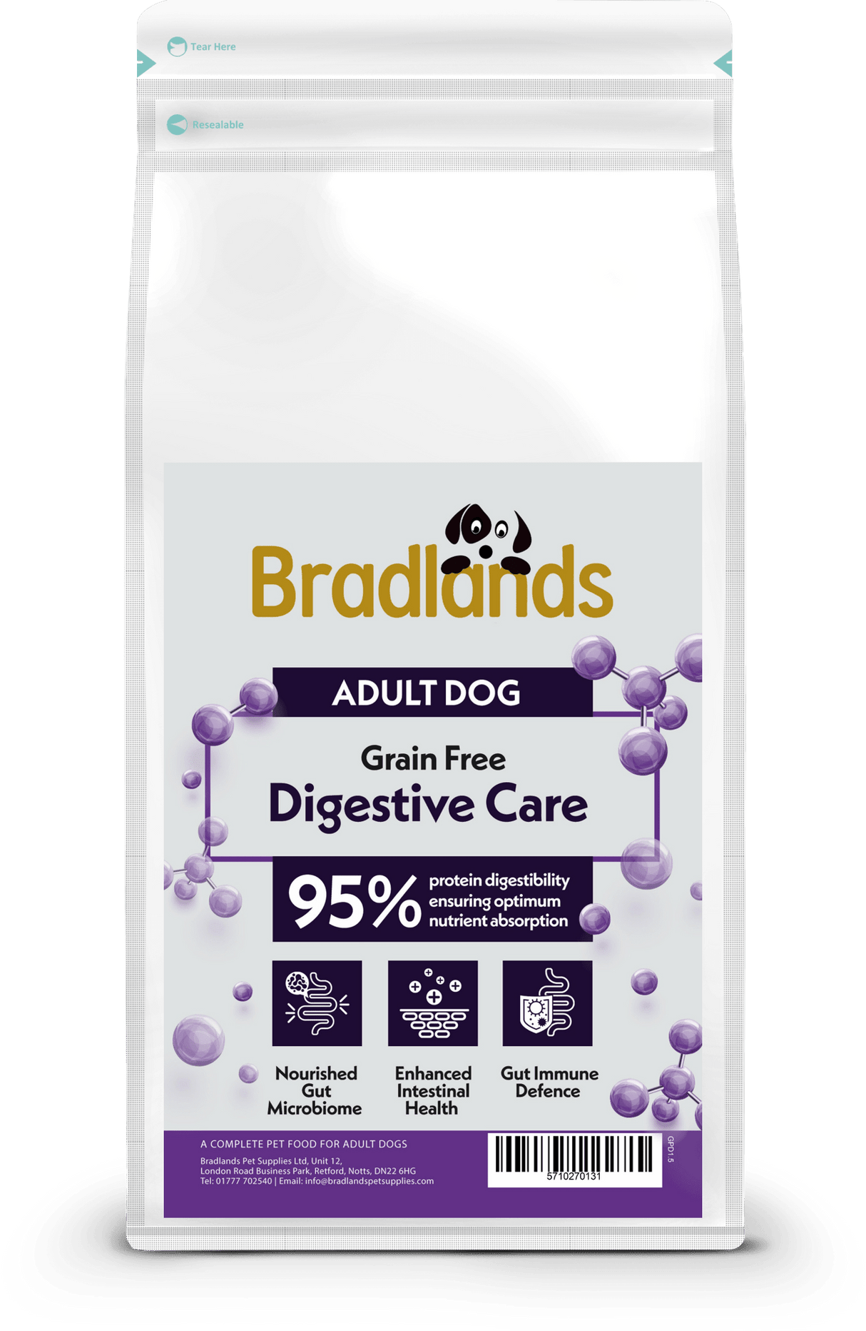 Bradlands Peptide+ Gastro Digestive Care 1.5kg Bradlands 