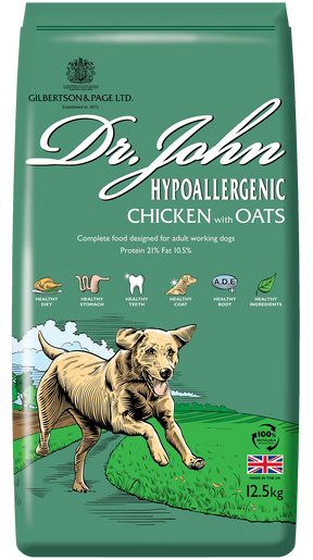 Dr John Hypoallergenic Chicken & Oats 12.5kg Dry Dog Food Dr John 