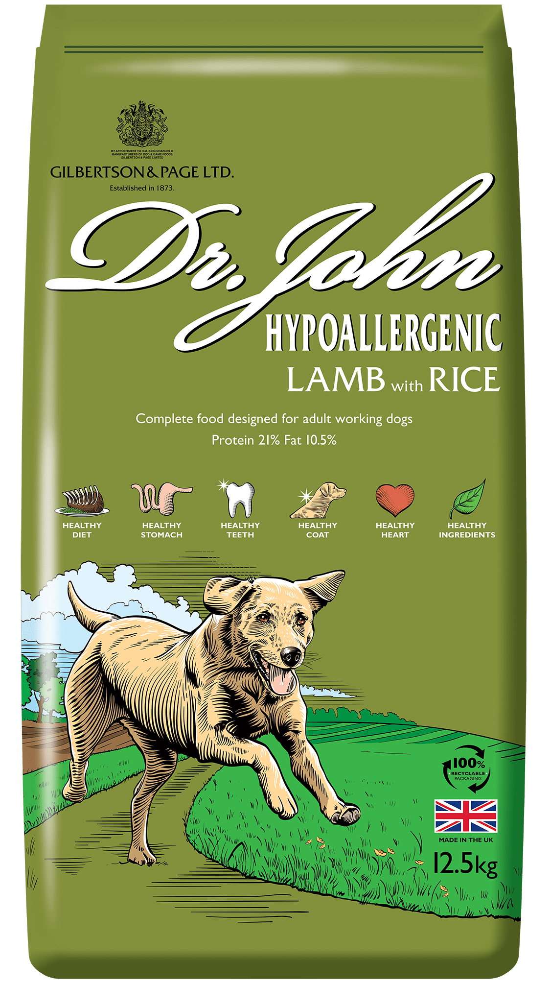 Dr John Hypoallergenic Lamb 12.5kg Dry Dog Food Dr John 