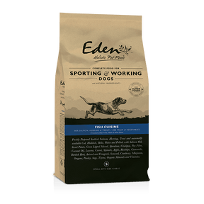 Eden 80/20 Fish Cuisine Sporting & Working Dog Food 15kg (Small Kibble) Dry Dog Food Eden 