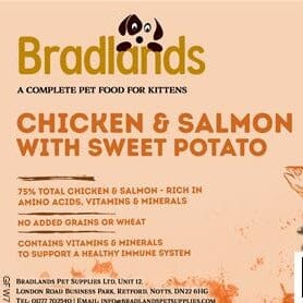 Bradlands Grain Free Kitten Food 2kg Dry Cat Food Bradlands 