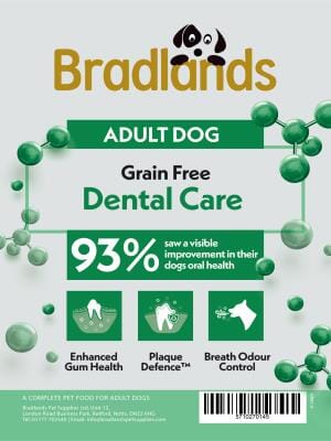 Bradlands Peptide+ Dental Care Adult Dog Food 1.5kg Hydrolysed Turkey & Salmon Bradlands 
