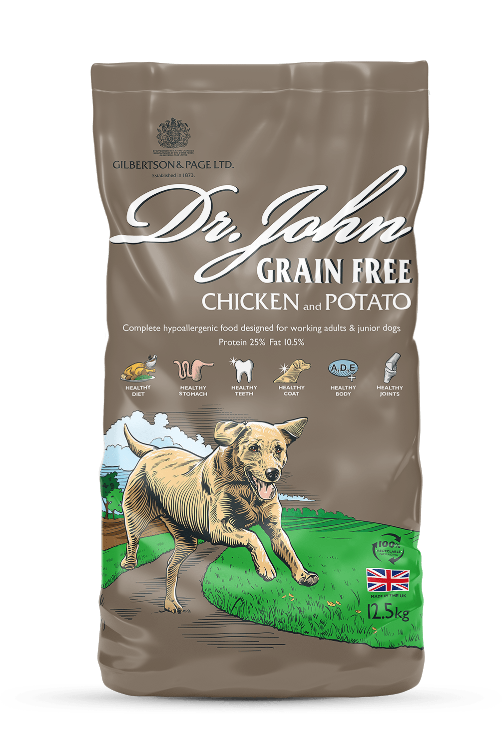 Dr John Grain Free Chicken & Potato Dry Dog Food 12.5kg Dry Dog Food Dr John 