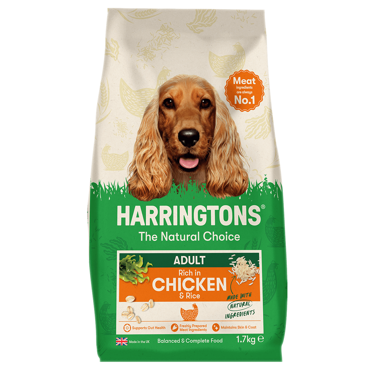 Harringtons Chicken & Rice Adult Dry Dog Food 1.7kg Dry Dog Food Harringtons 