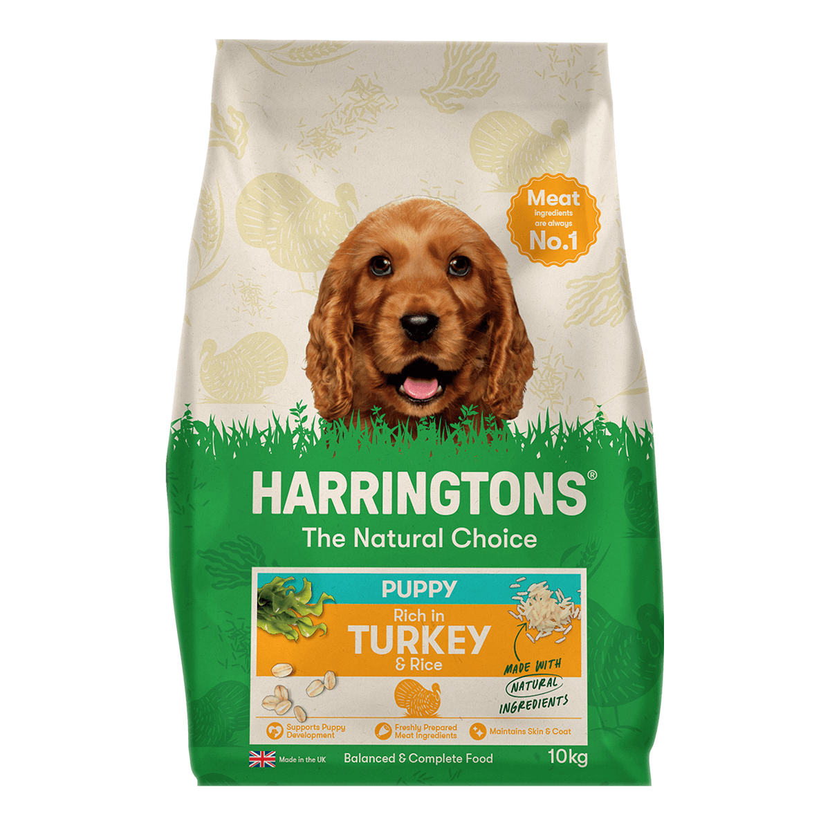 Harringtons Turkey & Rice Puppy Dry Dog Food 10kg Dry Dog Food Harringtons 