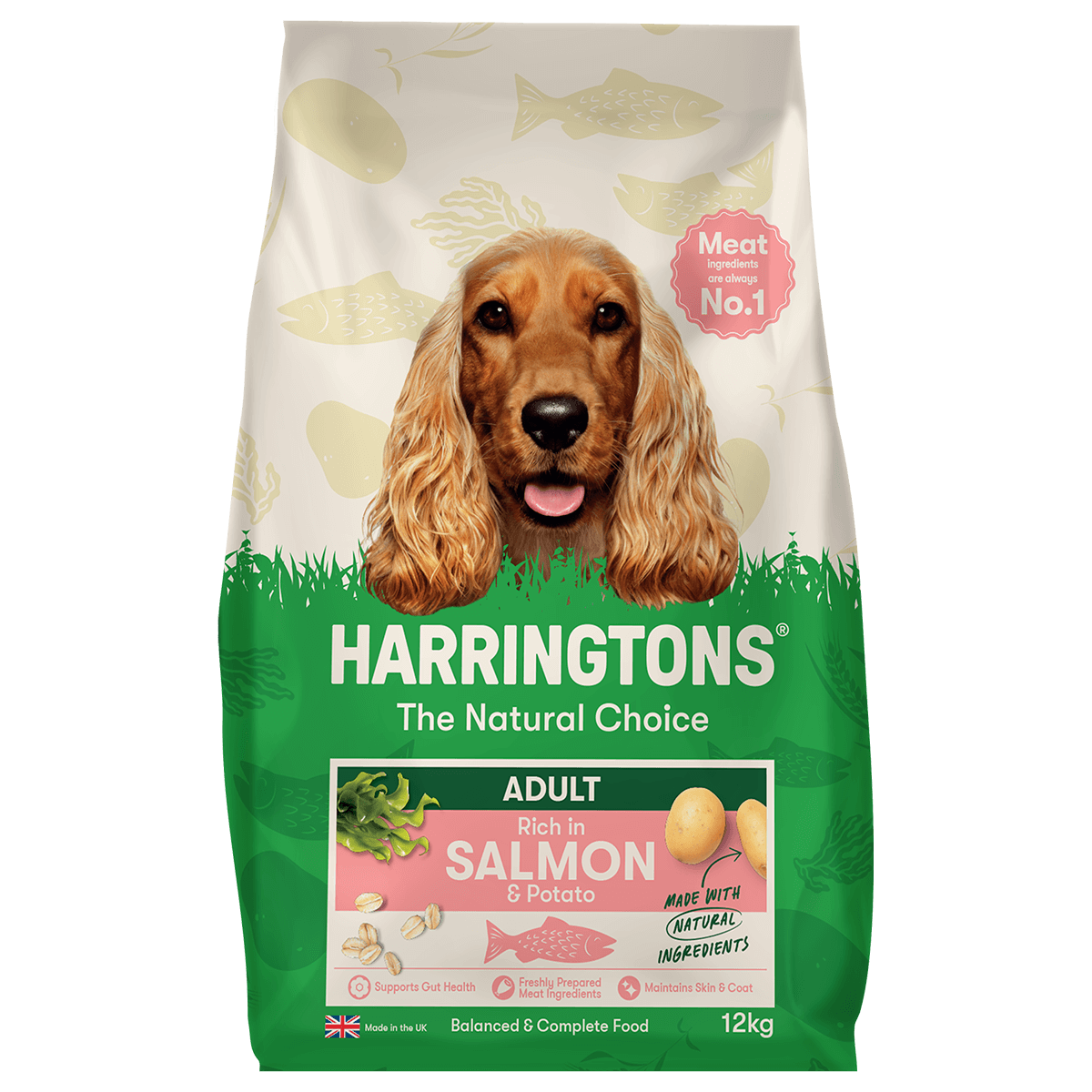 Harringtons Salmon & Potato Adult Dry Dog Food 12kg Dry Dog Food Harringtons 