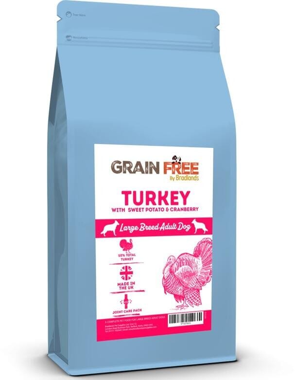 Bradlands Grain Free Large Breed Turkey 6kg Dry Dog Food Bradlands 