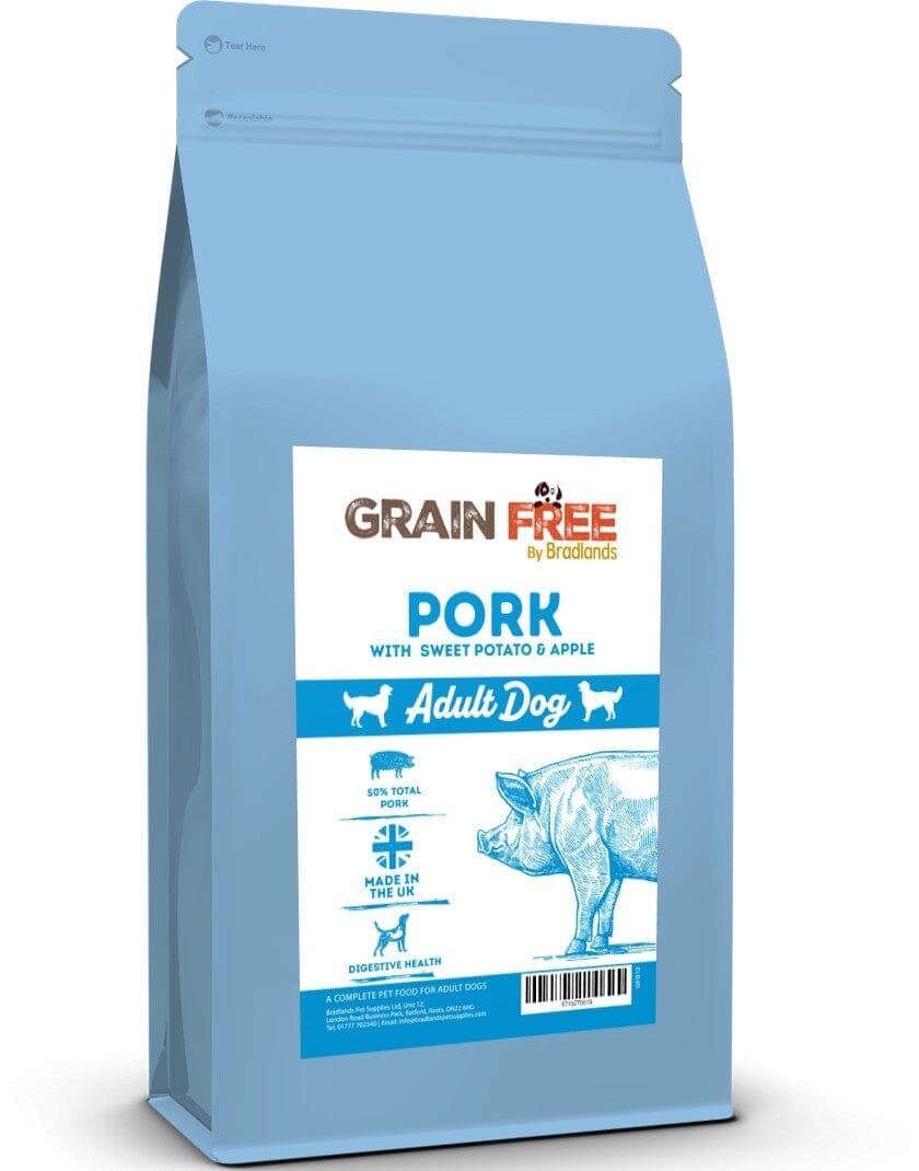 Bradlands Adult Pork 12kg Dry Dog Food Bradlands 