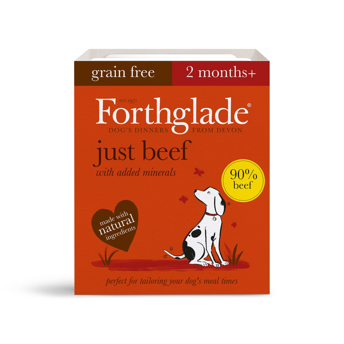 Forthglade Just Beef Grain Free Wet Dog Food 395g Wet Dog Food Forthglade 