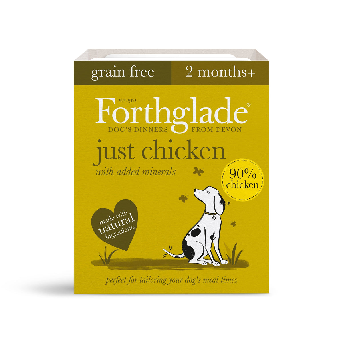 Forthglade Just Chicken Grain Free Wet Dog Food 395g Wet Dog Food Forthglade 