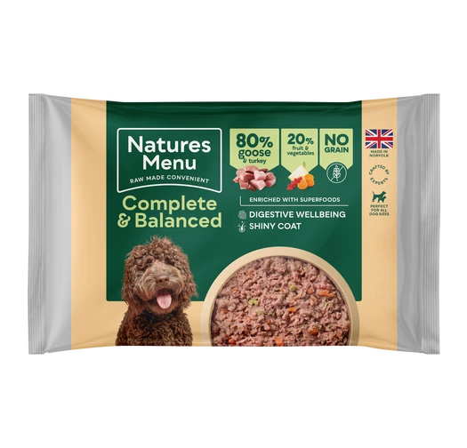 Natures Menu 80/20 Block Goose & Turkey 500g ❄ Natures Menu 