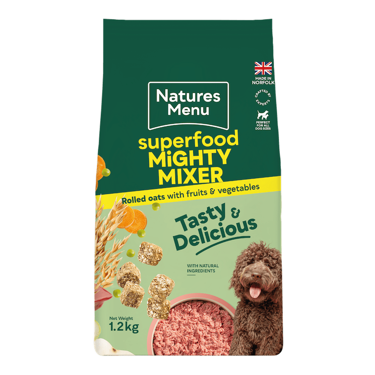 Natures Menu Country Hunter Superfood Mighty Mixer 1.2kg Dry Dog Food Natures Menu 