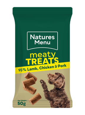 Natures Menu Chicken & Lamb Meaty Training Treats for Dogs 50g Dog Treats Natures Menu 