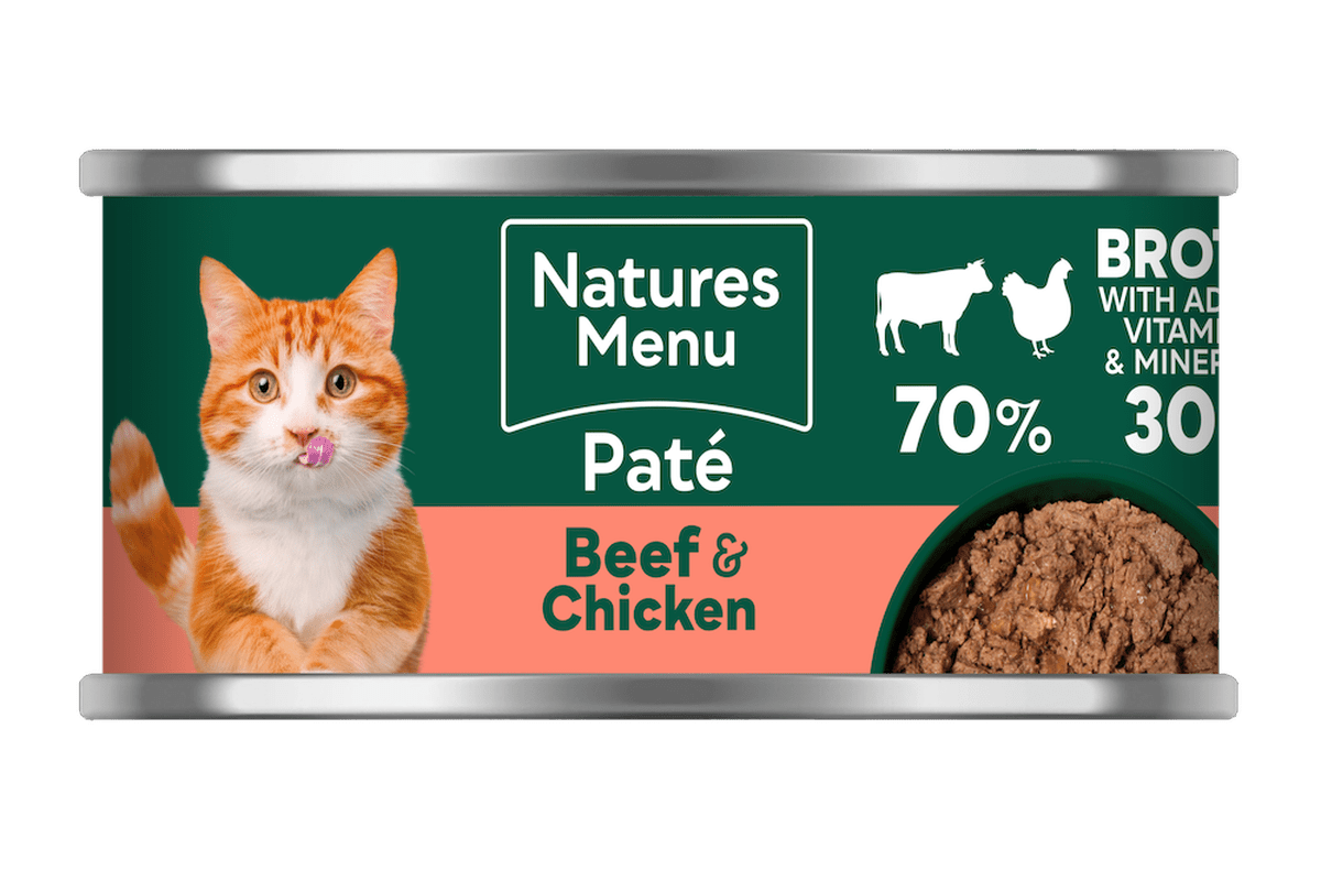 Natures Menu Beef & Chicken Wet Cat Food 85g Wet Cat Food Natures Menu 