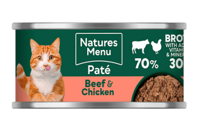 Natures Menu Beef & Chicken Wet Cat Food 85g Wet Cat Food Natures Menu 