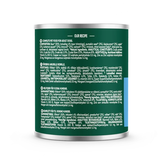 Natures Menu Country Hunter Wild Boar 600g Wet Dog Food Natures Menu 