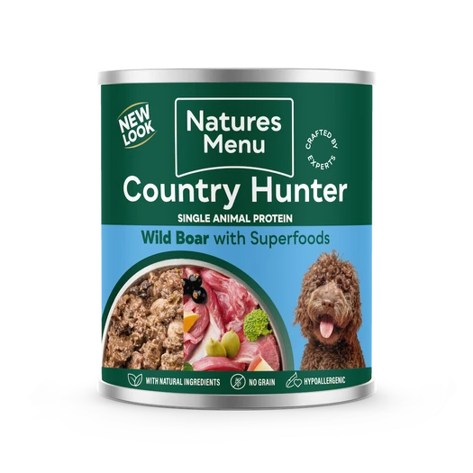 Natures Menu Country Hunter Wild Boar 600g Wet Dog Food Natures Menu 