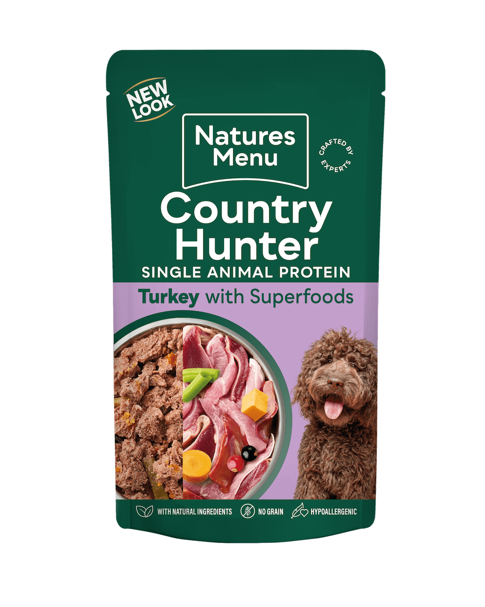 Natures Menu Country Hunter Turkey Pouch 150g Wet Dog Food Natures Menu 