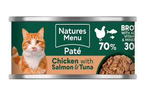 Natures Menu Chicken, Salmon & Tuna Wet Cat Food 85g Wet Cat Food Natures Menu 