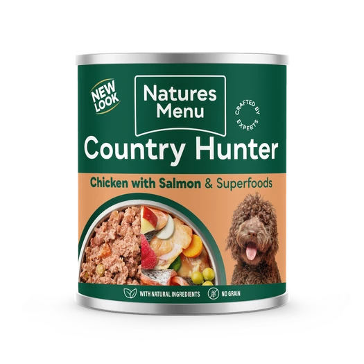 Natures Menu Country Hunter Salmon and Chicken Can 600g Natures Menu 