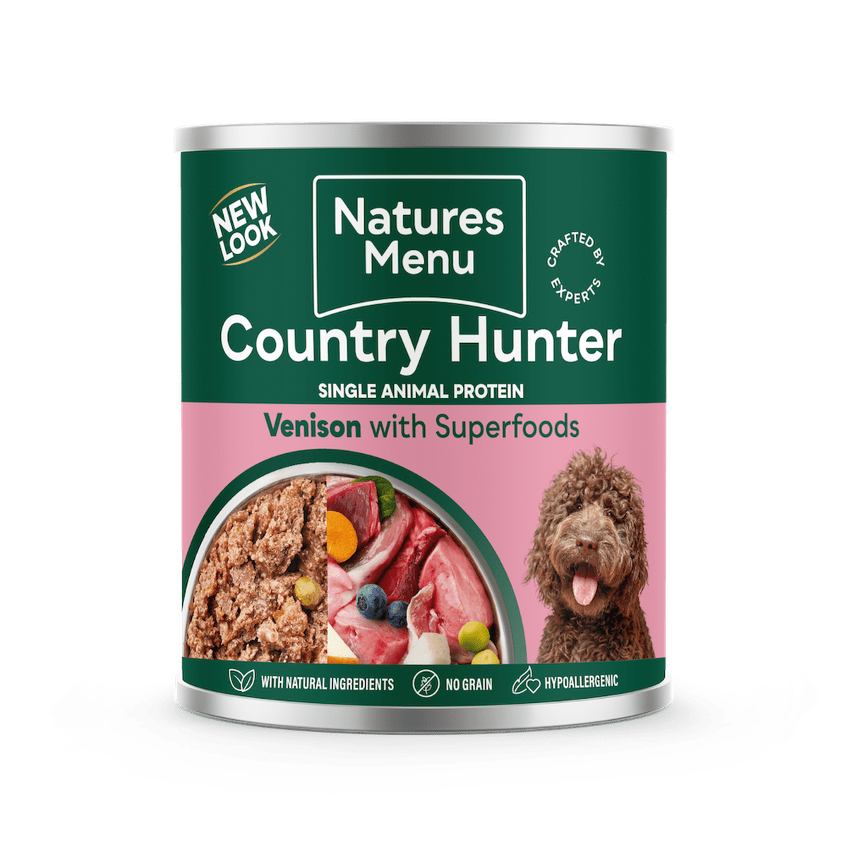 Natures Menu Country Hunter Venison & Blueberry Wet Dog Food 600g Wet Dog Food Natures Menu 