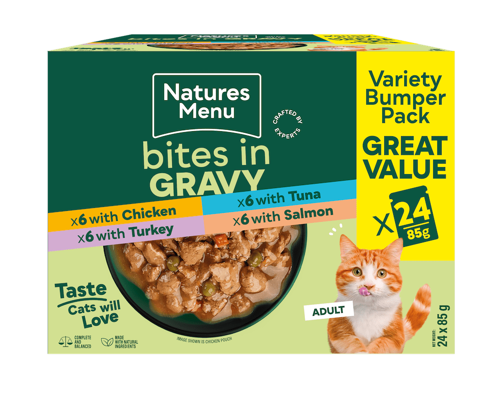 Natures Menu Cat Bites in Gravy Multipack 24 x 85g Wet Cat Food Natures Menu 