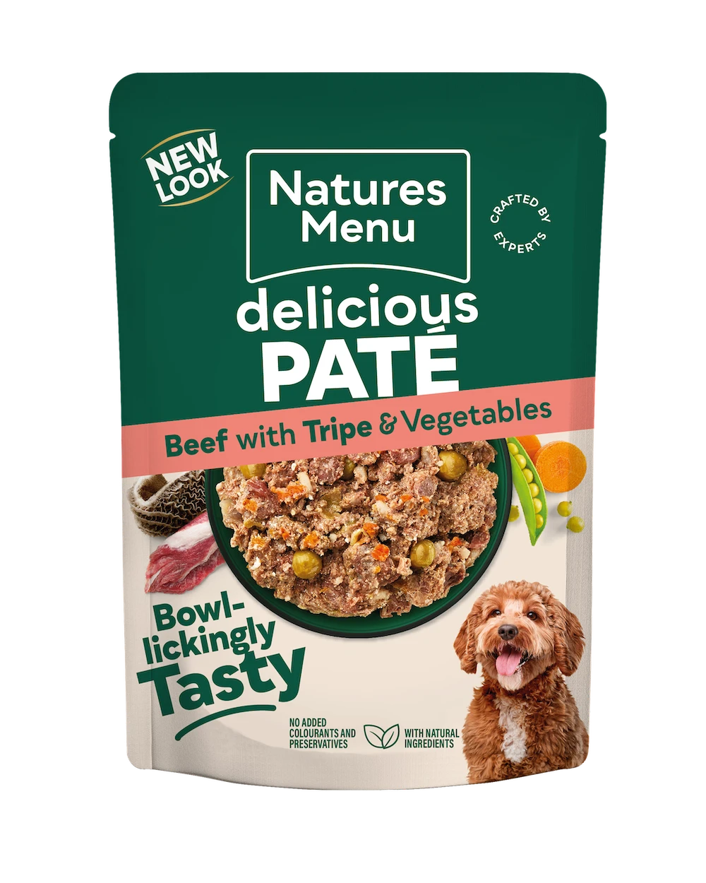 Natures Menu Original Beef/Tripe Complete Pouch 300g Wet Dog Food Natures Menu 