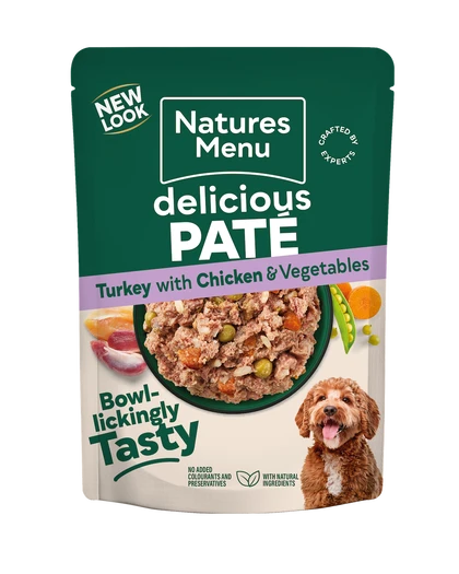 Natures Menu Turkey Pouch Complete 300g Wet Dog Food Natures Menu 