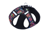 Red Dingo Mesh Dog Harness Red Dingo Squiggles Black XXS 