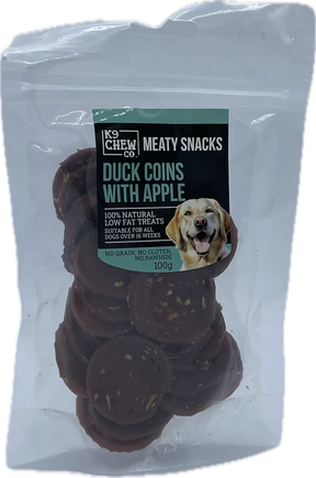 K9 Chew Duck Coins with Apple 100g K9 Chew 