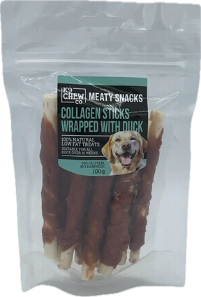 K9 Chew Collagen Wrapped With Duck Stick 5` 100G K9 Chew 