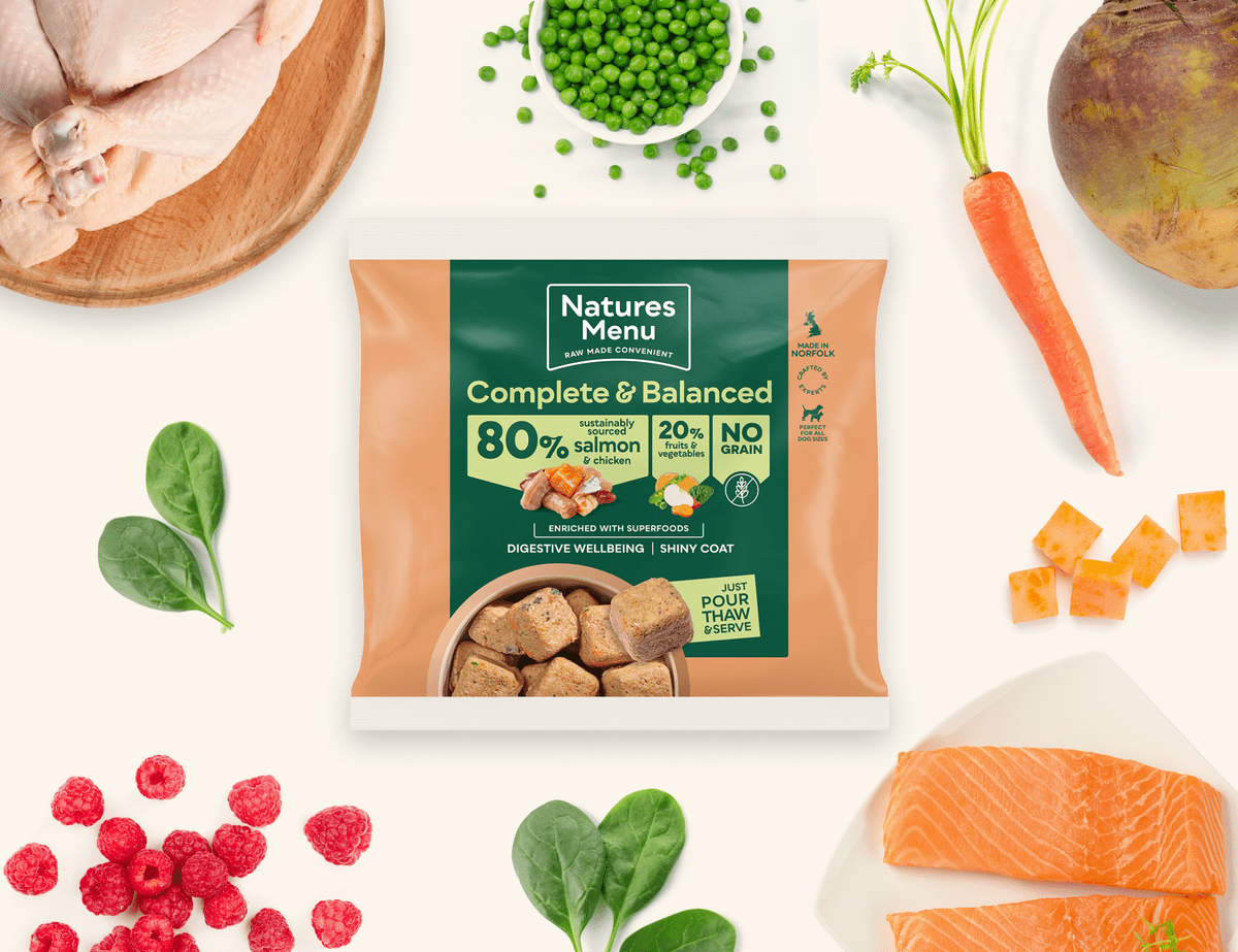 Natures Menu 80/20 Chicken & Salmon Raw Dog Food Nuggets 1kg Raw Dog Food Natures Menu 