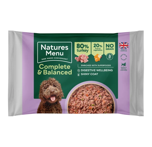 Natures Menu 80/20 Block Turkey 500g ❄ Natures Menu 