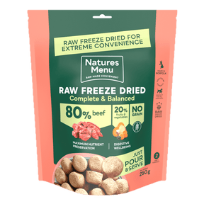 Natures Menu Beef Freeze Dried Dog Food 250g Dry Dog Food Natures Menu 
