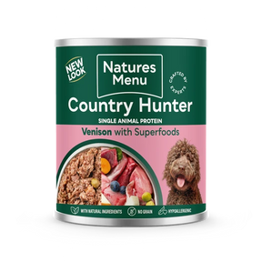 Natures Menu Country Hunter Venison/Blueberry 600g Wet Dog Food Natures Menu 