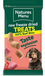 Natures Menu Freeze Dried Bites Beef 15g Natures Menu 