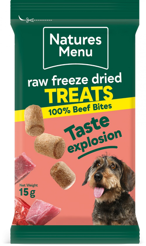 Natures Menu Freeze Dried Bites Beef 15g Natures Menu 