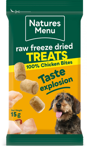 Natures Menu Freeze Dried Bites Chicken 15g Natures Menu 