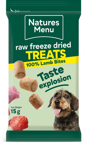 Natures Menu Freeze Dried Bites Lamb 15g Natures Menu 