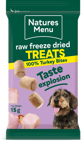 Natures Menu Freeze Dried Bites Turkey 15g Natures Menu 