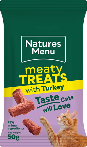 Natures Menu Meaty Cat Treats Turkey 50g Natures Menu 