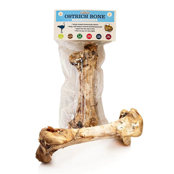 JR Jumbo Ostrich Bone Single Dog Treats JR Pet Products 