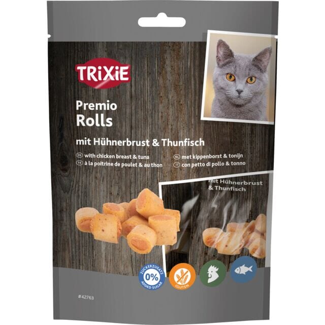 Trixie Chicken & Tuna Rolls Cat Treats 50g Trixie 