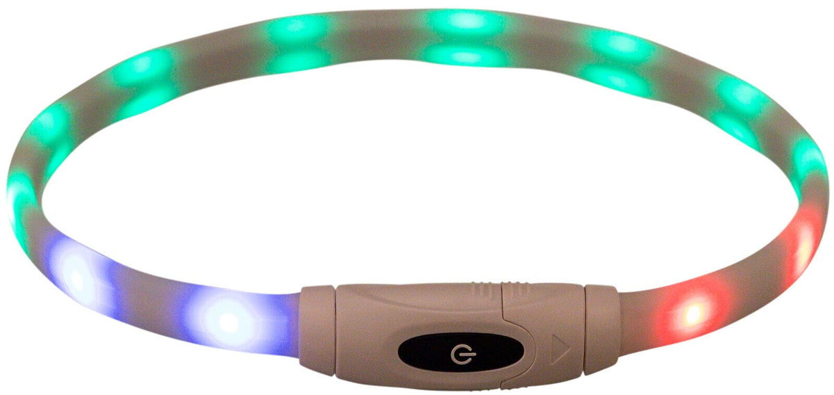Trixie USB-C LED Dog Collar XS-XL Multicolour 65cm Dog Safety Lights Trixie 