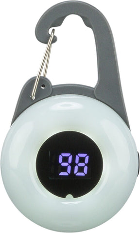 Trixie USB Dog Flasher with Battery Display Graphite Dog Safety Lights Trixie 