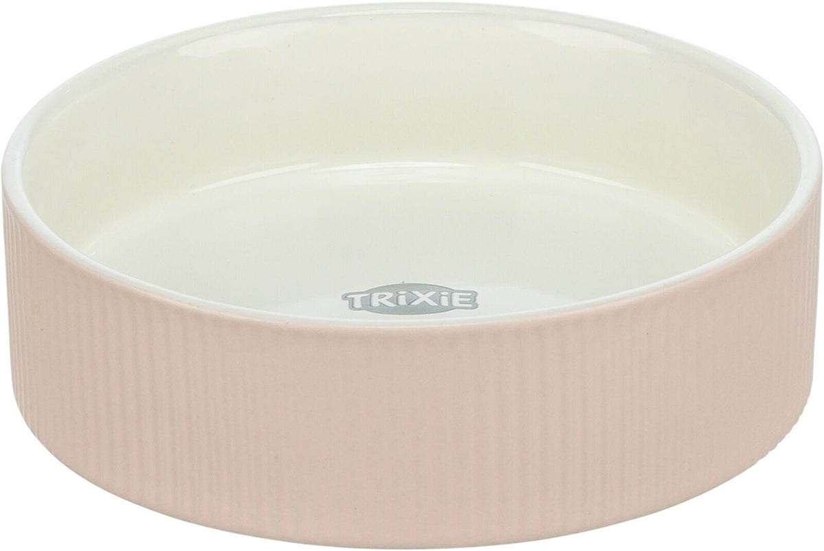 Trixie Ribbed Ceramic Cat Bowl 200ml, 12cm, Assorted Cat Bowls Trixie 