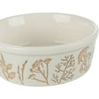 Trixie Bowl, textured motif, ceramic0.7 l/? 16 cm, white/taupe Pet Bowls Trixie 
