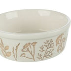 Trixie Bowl, textured motif, ceramic0.7 l/? 16 cm, white/taupe Pet Bowls Trixie 