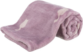 Trixie Lilly Soft Plush Cat Blanket Berry 70 x 50cm Cat Blankets Trixie 