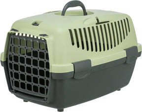 Trixie Capri 1 transport box, XS: 32 ? 31 ? 48 cm, dark grey/pastel green Pet Carriers TRIXIE 